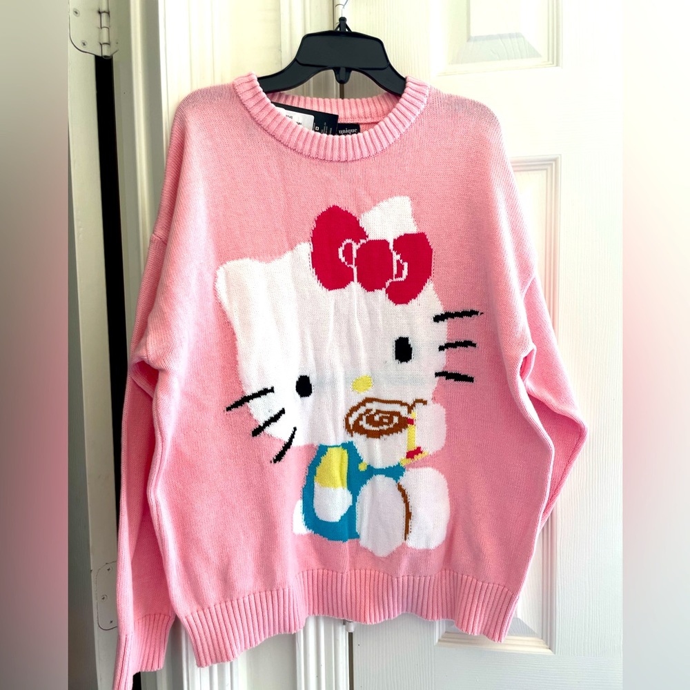 Hello Kitty x Unique Vintage Collab Pink Sweater